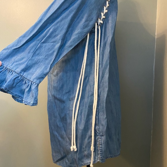 Denim Lace Up Tunic - Billy T - Picture 10 of 15